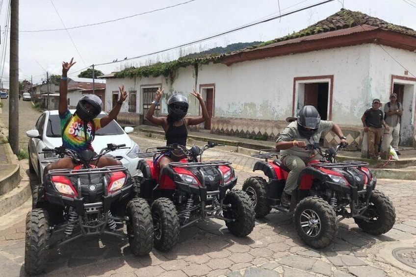 Guided ATV Tour Laguna Verde de Apaneca in El Salvador