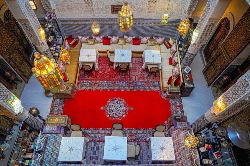Moroccan Lunch or Dinner with Henna in a Traditional Riad in Fes