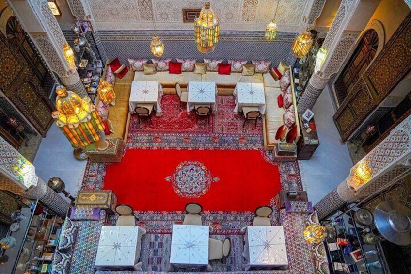 Moroccan Lunch or Dinner with Henna in a Traditional Riad in Fes