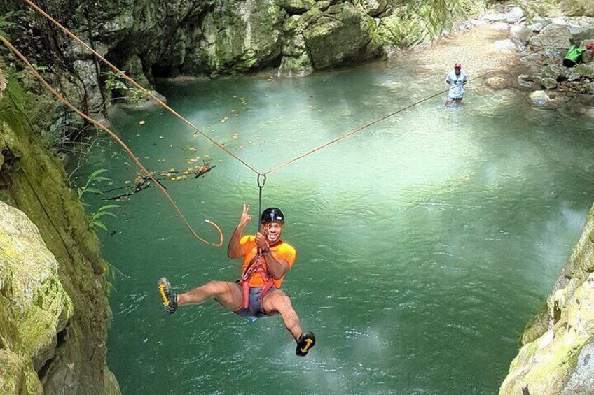 Trek/rappelling/zipline in Dominican Republic