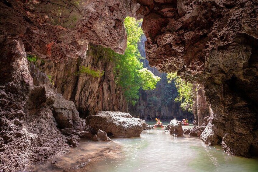 Canoeing at Panak island