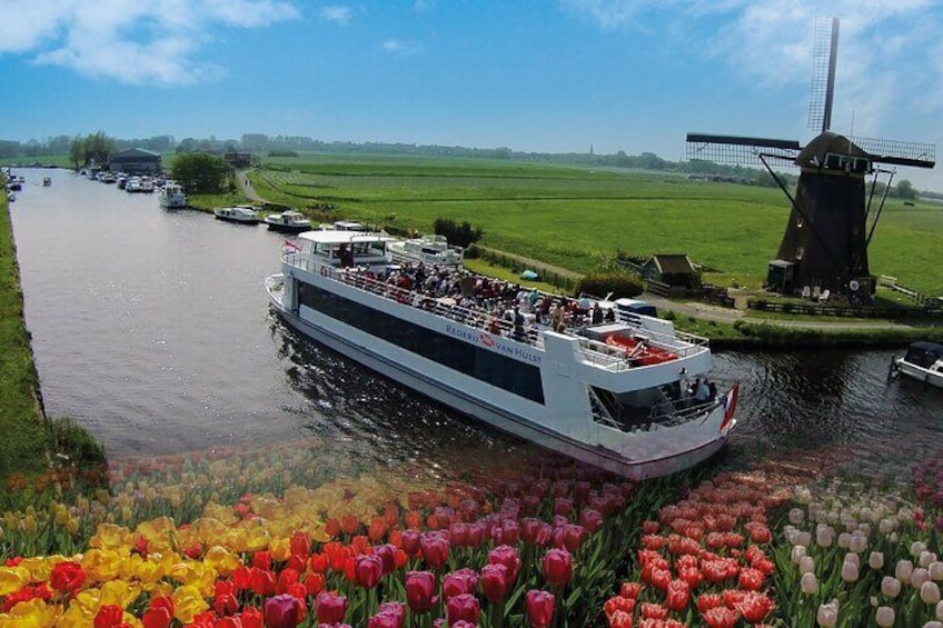 Keukenhof Entrance and Windmill Cruise from Amsterdam