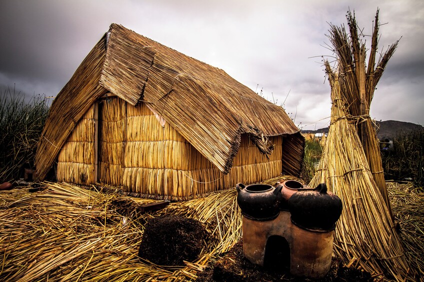 Kayaking by The Uros Island