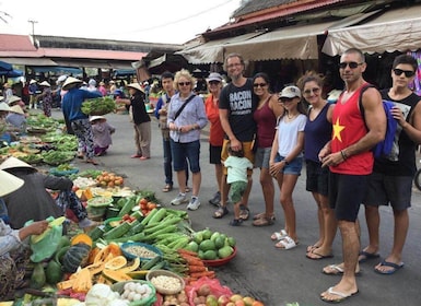 From Hoi An: Market Tour, Basket Boat Ride and Cooking Class