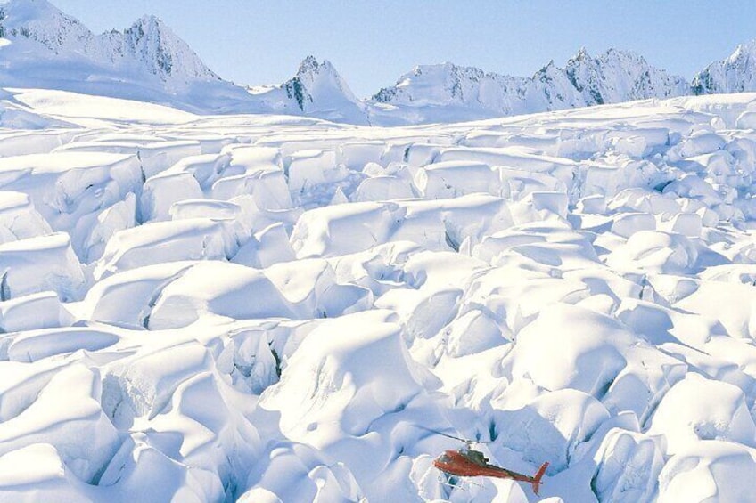 Wonderous landscape of the upper Franz Josef Glacier