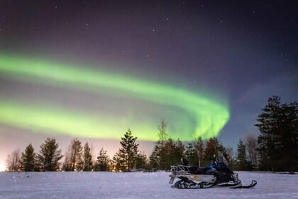 Levi: Snowmobile Northern Lights Hunting Trip With Campfire