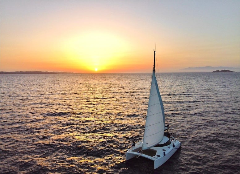 Catamaran Sunset tour La Maddalena Archipelago with aperitif