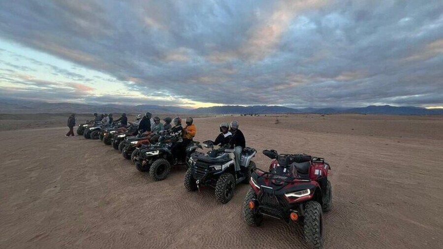 Agafay Desert Sunset and Dinner Show Quad Bike Camels