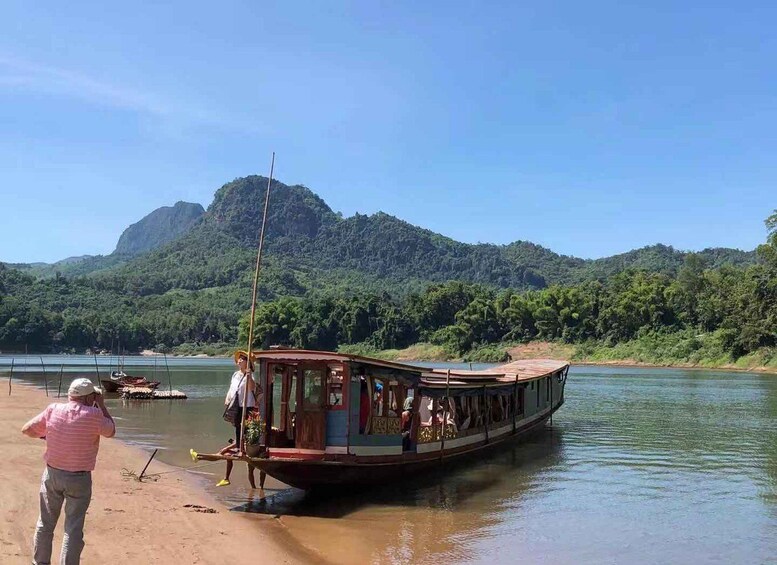 Picture 1 for Activity Luang Prabang: Cruise to Pak Ou Caves & Kuang Si Waterfalls