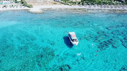 Lindos: 3 Hour Glass Bottom Boat Tour with Snorkelling