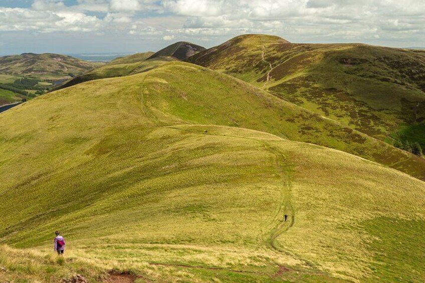 Great views of the surrounding hills from up top