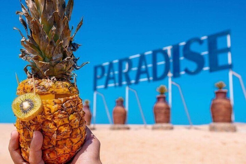 Paradise Hula Hula Island Snorkeling Sea Trip & Lunch in Hurghada