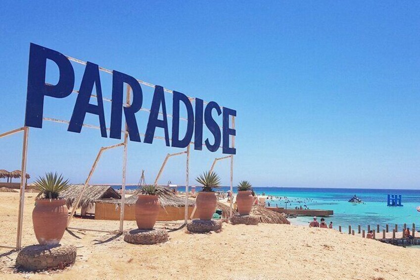Paradise Hula Hula Island Snorkeling Sea Trip & Lunch in Hurghada