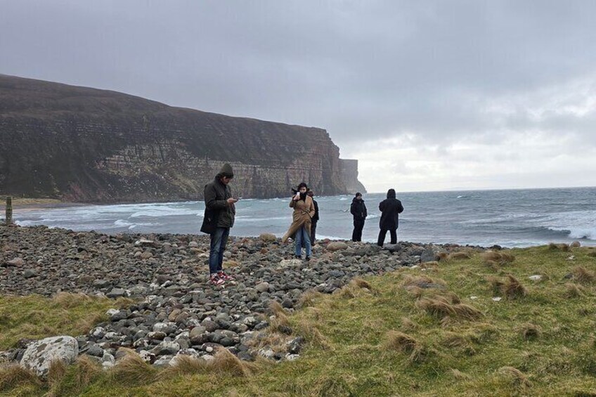 Enjoying Rackwick Beach