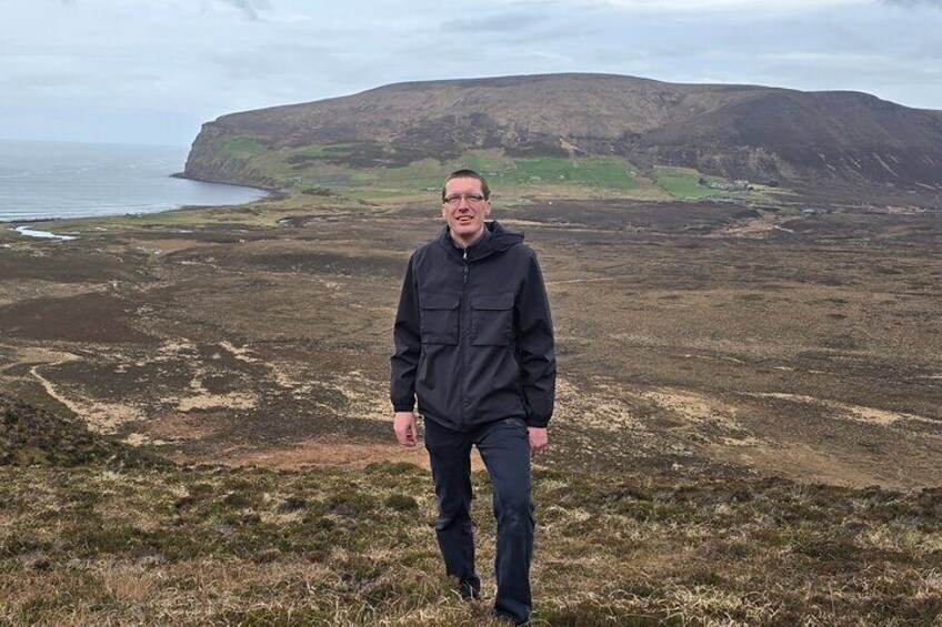 Garry enjoying a walk near Rackwick