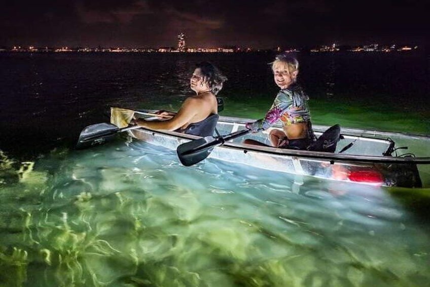 Venice Clear Kayak Glass Bottom LED Night Tour