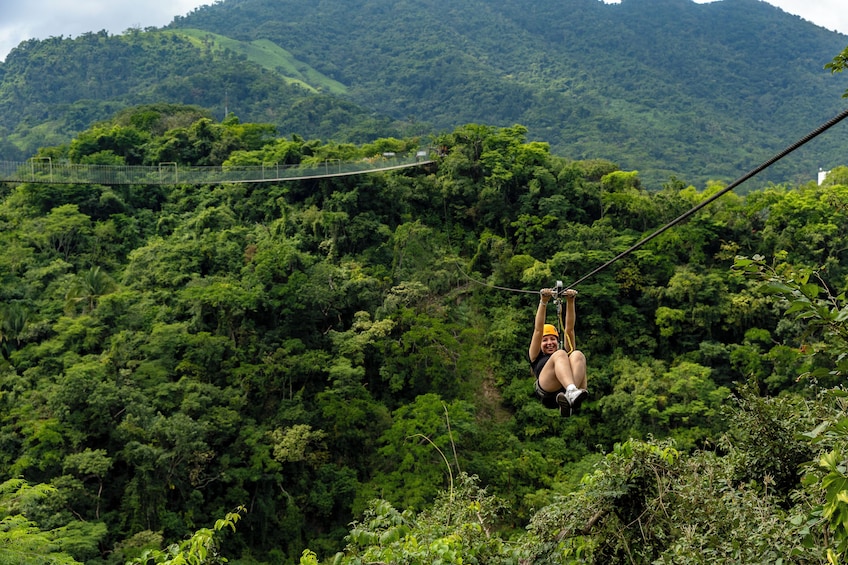 Zipline Tour and Jorullo Bridge