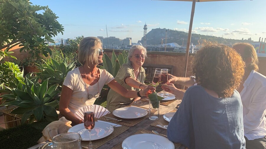 Rooftop Paella Seafood Cooking Class Experience in Barcelona