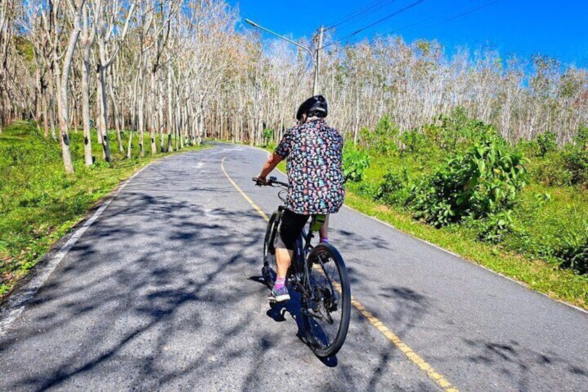 Electric bike riding