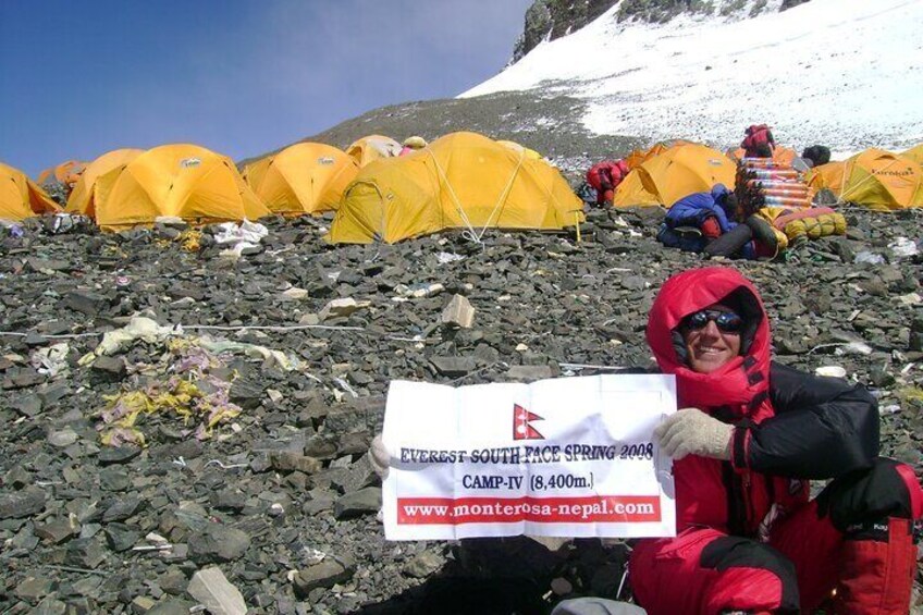 Mount Everest south face expedition Camp- IV 