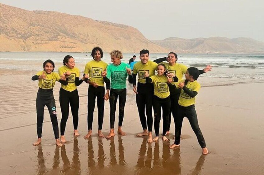 Morocco Imsouane Surf House Group Activity