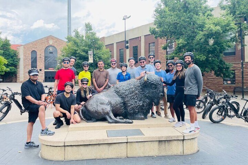Come Ride through CU Boulder campus and visit the home of the Colorado University Buffs football.