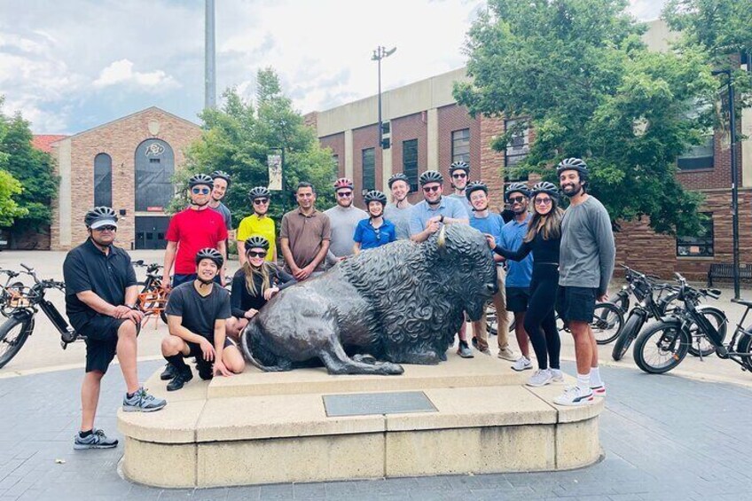 Come Ride through CU Boulder campus and visit the home of the Colorado University Buffs football.