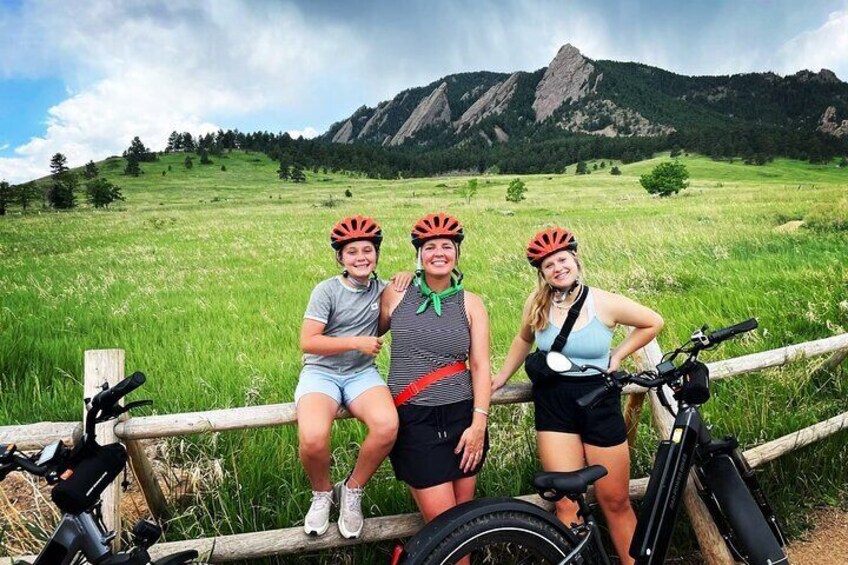 Look Mom, "The Boulder Flatirons." Epic views and always the best tour in town!