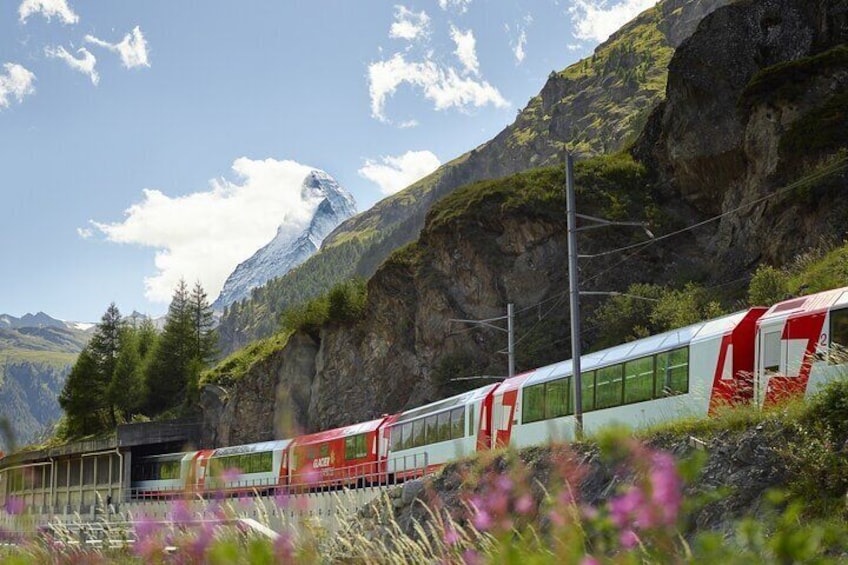 Glacier Express Train Zermatt to St. Moritz 2nd Class Ticket