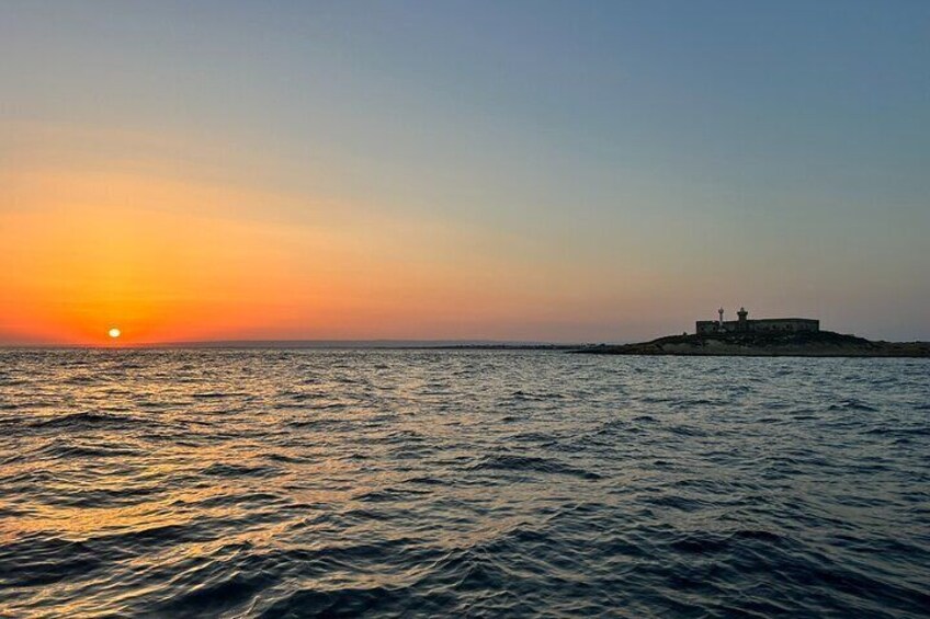 Sicily Boats Marzamemi: sunset of the 2 seas aperitif Snorkeling