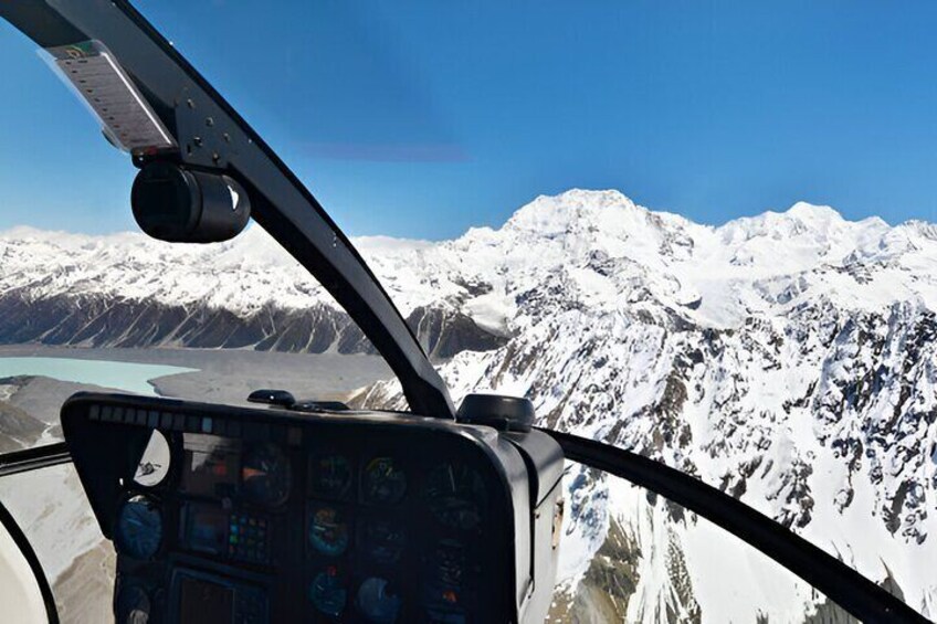 View from Heli for Everest base camp trek
