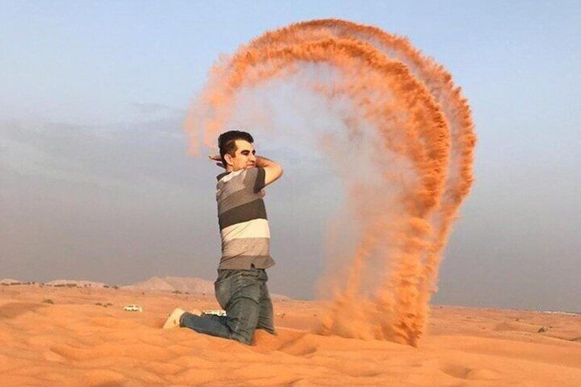 Private Dubai Desert Safari with Camel Riding, Shows & BBQ Dinner