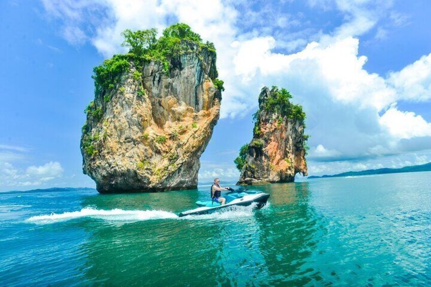 Jet Ski Island Hopping Adventure from Phuket Lunch and Transfers