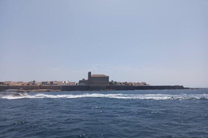 From Torrevieja Tabarca Santa Pola and entrance to the Pink Lagoon