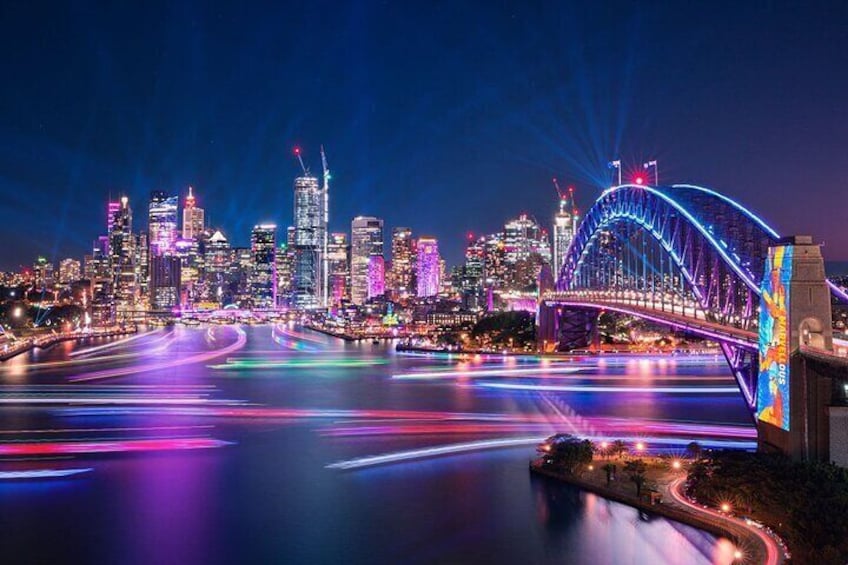 Sydney vivid Festival by Kayak
