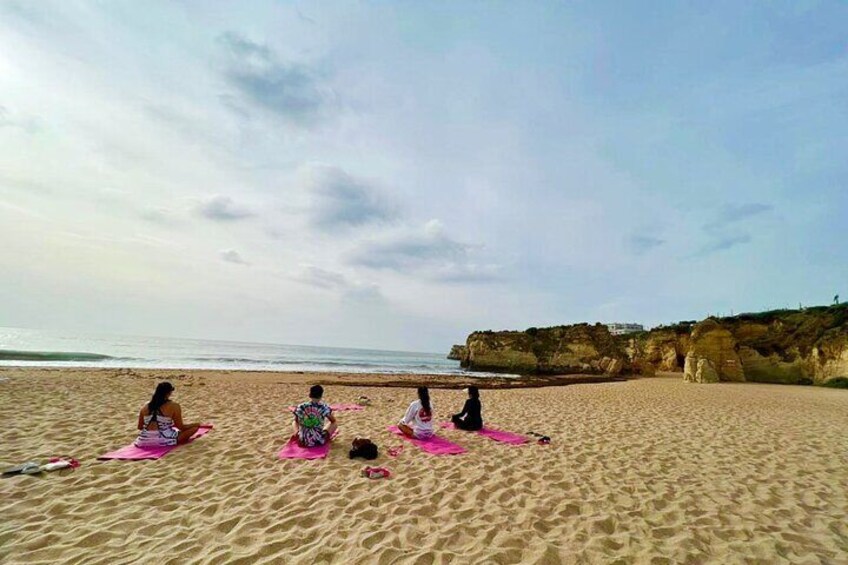 Morning Beach Yoga in Albufeira