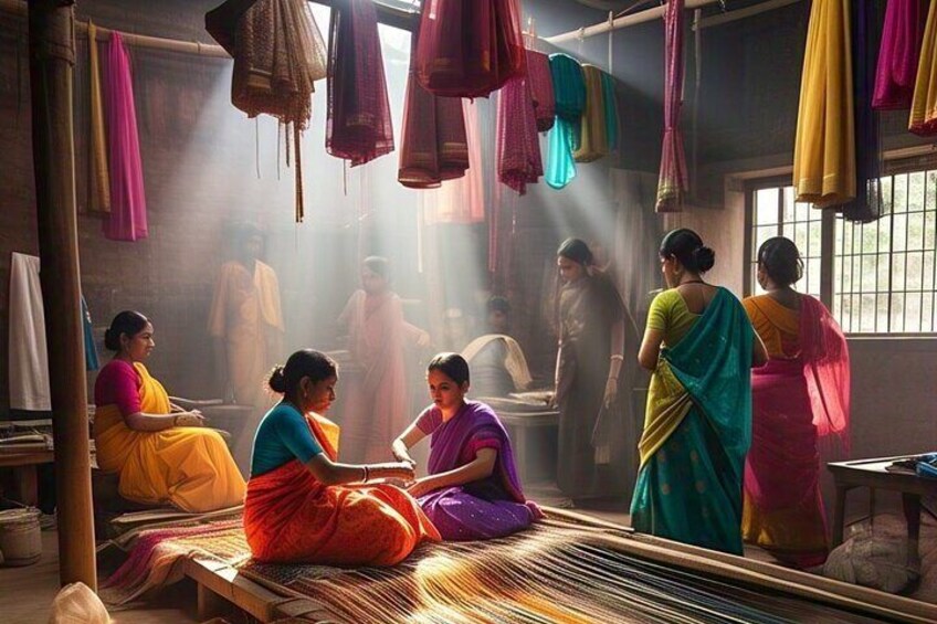 Making of Banarsi Saree