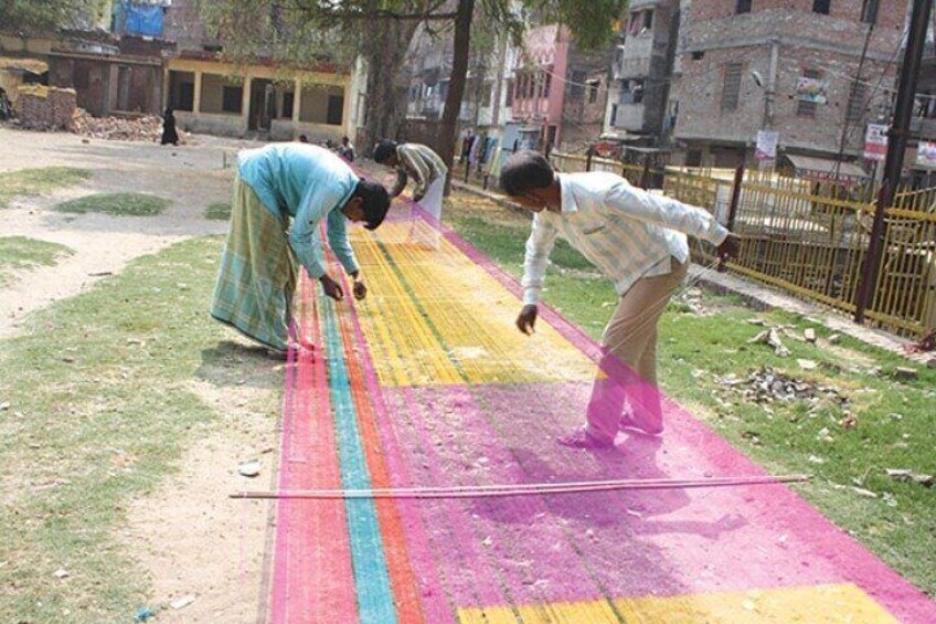 Silk Weaving of Banarsi Saree