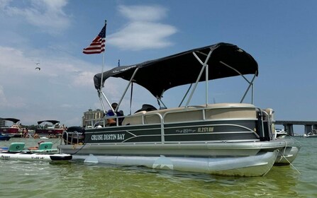 Destin: Crab Island Pontoon Boat Adventure