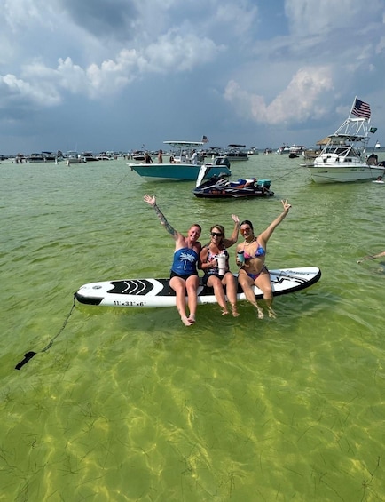 Picture 5 for Activity Destin: Crab Island Pontoon Boat Adventure
