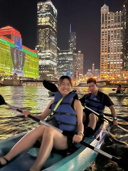 Picture 2 for Activity Chicago: Moonlight Paddle Tour on the Chicago River