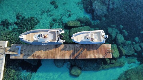 Serpentara-Punta Molentis inflatable dinghy tour with snorkelling