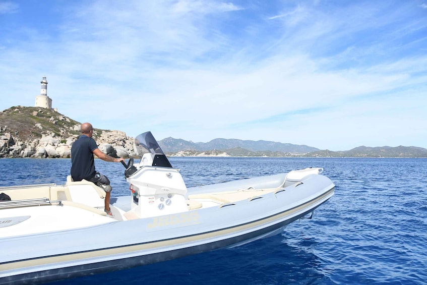 Picture 10 for Activity Serpentara-Punta Molentis rubber boat tour with snorkeling