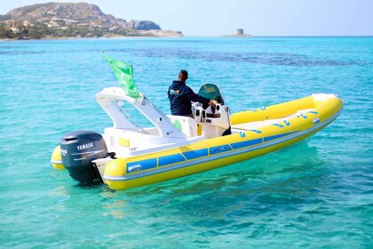 From Stintino: dinghy tour to Asinara with aperitif