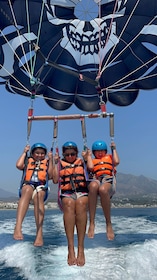 Marbella: Parasailing Flight from Puerto Banus