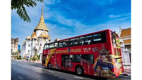Bangkok: recorrido en autobús turístico por la ciudad con parada libre