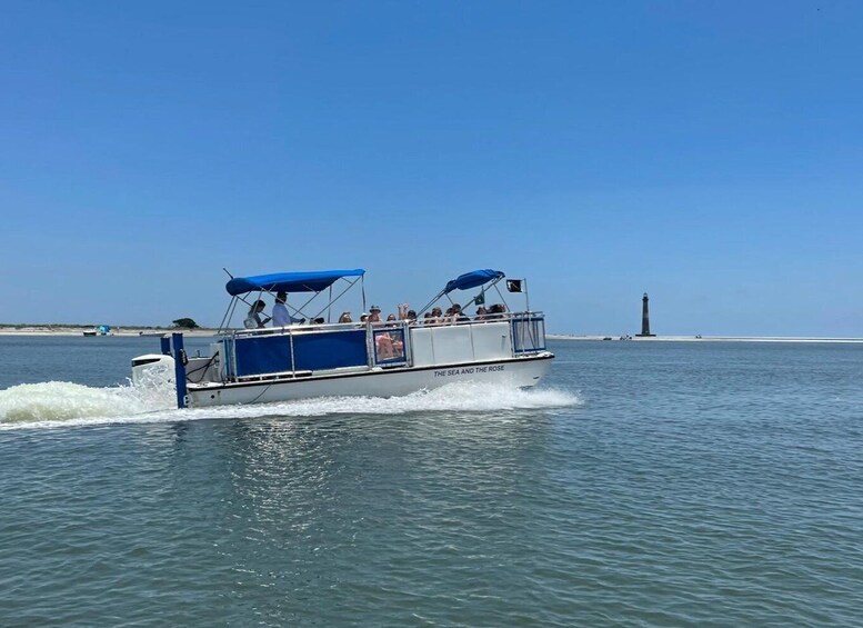 Picture 5 for Activity Folly Beach: Sunset Dolphin Boat Tour to Morris Island