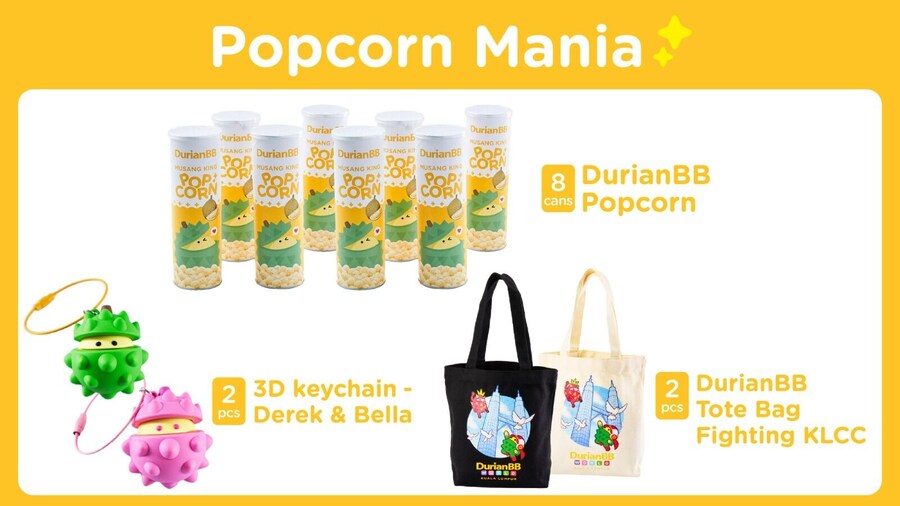 DurianBB Bundle set 1 – Popcorn Mania Bundle