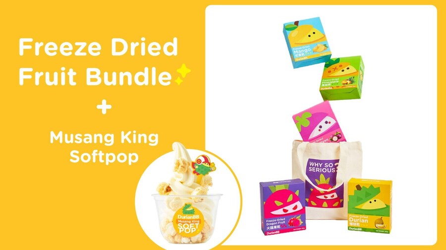 DurianBB Bundle set 3 – 4 of Freeze Dried Fruit Bundle