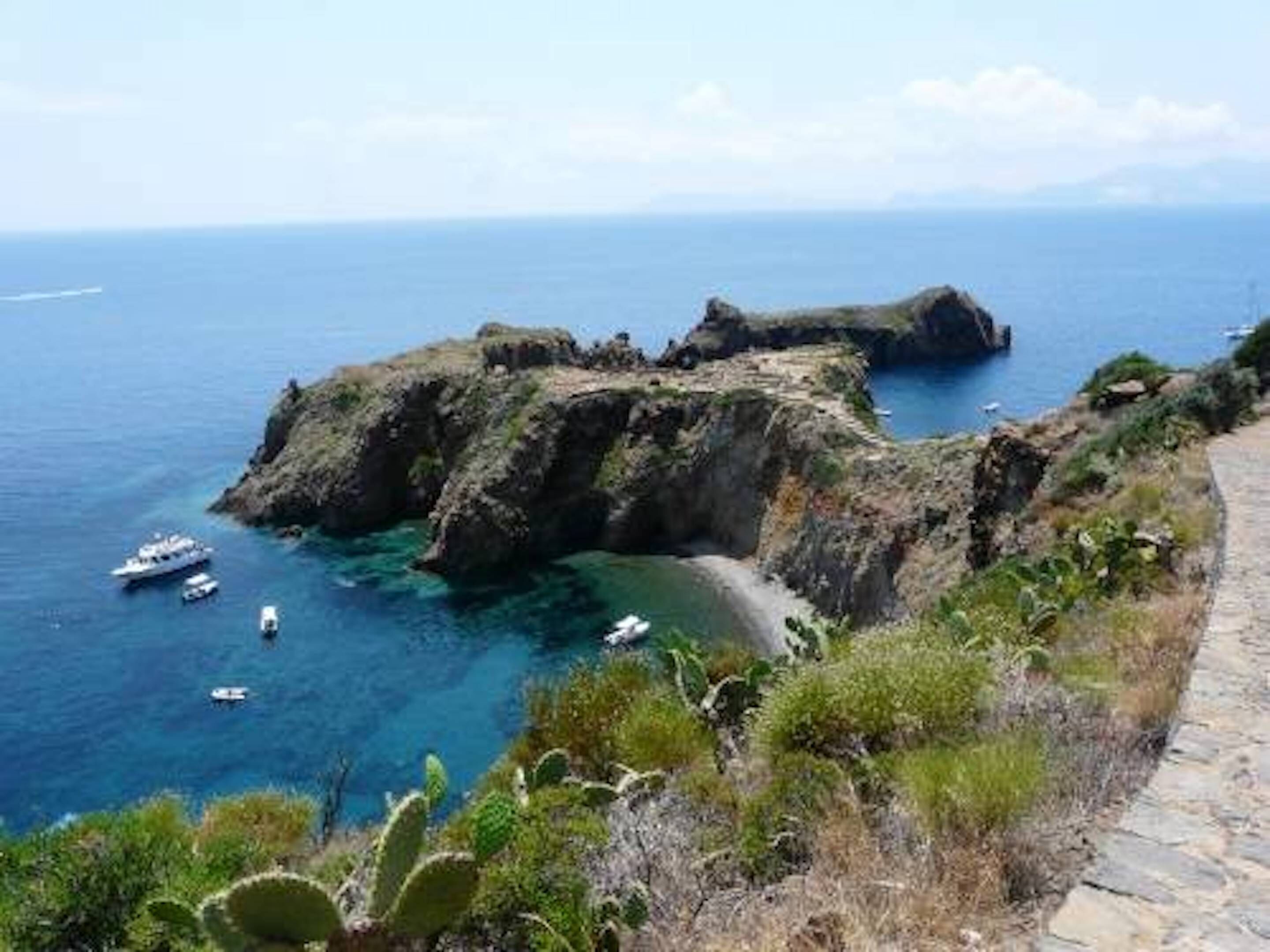 Vulcano, Panarea and Stromboli from Lipari